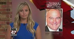 Tim Kaine, Anne Holton to campaign in Michigan