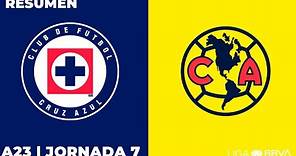 Resumen y Goles | Cruz Azul vs América | Liga BBVA MX | Apertura 2023 - Jornada 7