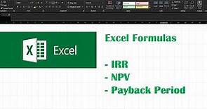How to calculate Payback Period on Excel ( Two easy methods)