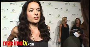 GINA HOLDEN on SAW 3D at XBOX 360 Launch of HALO: REACH