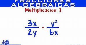 Multiplicación de fracciones algebraicas | Ejemplo 1