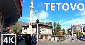 TETOVO WALK [4K] Visiting the famous Decorated Mosque (Šarena Džamija)