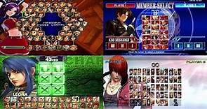 The King Of Fighters: Evolution of Select Screen (1994-2017)