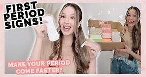 First period signs and symptoms - MENSTRUAL CYCLE 101!