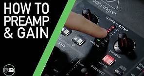 Behringer X32 - Basic Mixing 101-2 - Preamp & Gain
