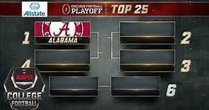 College Football Playoff Top 25 rankings: Alabama No. 1, SEC dominates top 6 | College Football