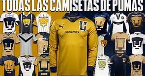 Todas las camisetas de PUMAS UNAM ● De 1954 a 2022 Las ● Más de103 Jerseys