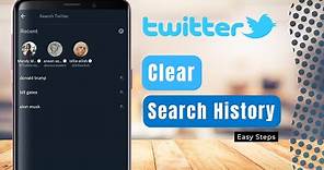 How To Clear Twitter Search History !!