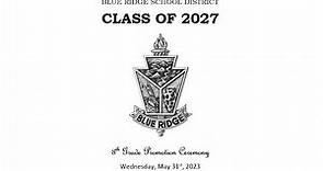 2023 Blue Ridge Middle School Eighth Grade Promotion Ceremony