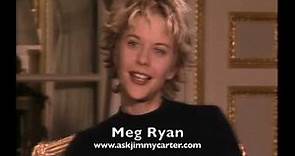 Meg Ryan talks with Jimmy Carter 1994