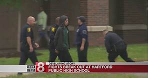 Several people arrested after 75 students involved in fights at Hartford Public High School
