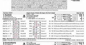 Learn How To Read A Horse Racing Form