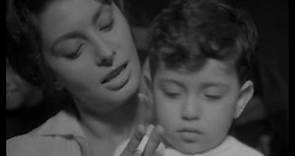 Sophia Loren & Vittorio De Sica on the set of Two Women ("La Ciociara")