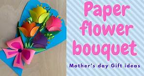 Paper Flower Bouquet For Mother’s Day | Mother’s Day Flowers | Mother’s Day Craft Ideas