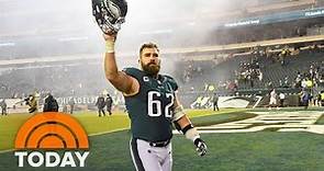 Eagles’ Jason Kelce and wife Kylie on life in the NFL and documentary “Kelce”