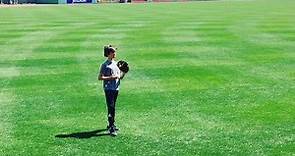 Daniel DiMaggio on Instagram: "Scott is a legend Ray's bullpen catcher. I schmoozed him up a little to get on Left field of Fenway Park #wickedawesome"