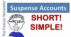 Suspense accounts: short explanation