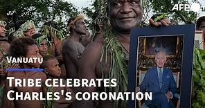 Pacific island tribe who believes Prince Philip was a deity celebrates Charles's coronation | AFP