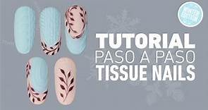 ¿Cómo hacer un diseño de uñas con técnica Tissue? | Tutorial | Organic Nails