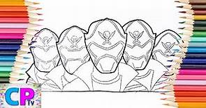 Power Rangers Megaforce Coloring Pages,Drawing of Power Rangers Superheroes,Coloring Pages Tv