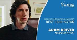 Adam Driver Accepts Best Lead Actor for MARRIAGE STORY | 9th AACTA International Awards