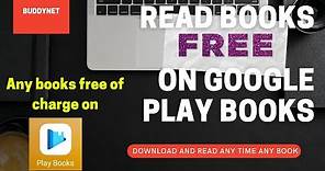 How to read and download books on google play books for free || Tutorials
