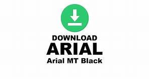 How to install Arial Font Download ttf - Arial MT Black Font | Arial Font Style