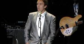 Bruce Springsteen inducts Bob Dylan Rock and Roll Hall of Fame inductions 1988