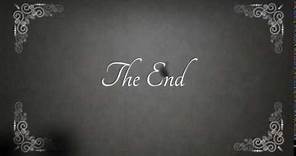 Old Movie The End Film With Sound Effect HD FREE
