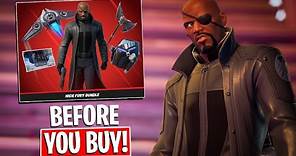 *NEW* NICK FURY Bundle Gameplay + Combos! Before You Buy (Fortnite Battle Royale)