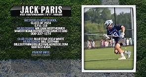 Jack Paris 2022 Summer Highlights | Westfield HS '24 | BlueStar Lacrosse