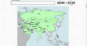 Countries of Asia Map Quiz - Geography - Sporcle