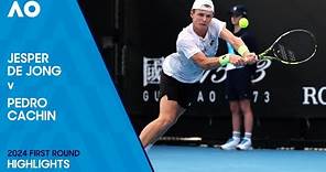 Jesper De Jong v Pedro Cachin Highlights | Australian Open 2024 First Round
