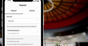 Legacy Bank - Deposit Checks Online: Legacy Mobile App - May 2023