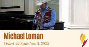 Michael Loman Plays Native American Flute At All Souls Unitarian Church