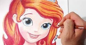 Come disegnare e colorare Sofia la principessa