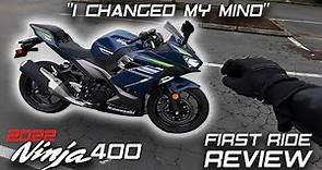 2022 Kawasaki Ninja 400 First Ride Review - I changed my mind about this bike