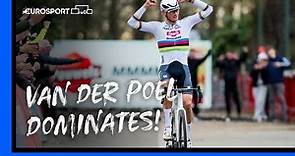 Mathieu van der Poel in a league of his own! 🔥 | UCI Cyclo-cross World Cup Highlights | Eurosport