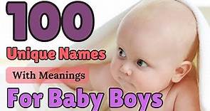 100 Unique Names for Baby Boys 2023 | Baby names | meanings | Cuddles Lane #baby #babyboy #youtube