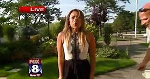 Melissa Reid Fox 8 Accepts Ice Bucket Challenge Live on TV