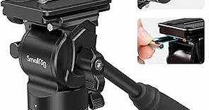SmallRig Tripod Fluid Head Pan Tilt Head with Quick Release Plate for Arca Swiss for Compact Video Cameras and DSLR Cameras -3259B