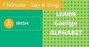 Learn the Irish Gaelic Alphabet in 60 Seconds | Irish Gaelic Alphabet Song | Teach and Learn Irish