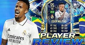 TOP 5 CB IN FIFA 23?! 👀95 TEAM OF THE SEASON EDER MILITAO PLAYER REVIEW - FIFA 23 ULTIMATE TEAM