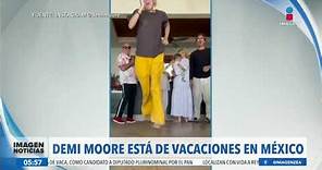 Demi Moore comparte cómo disfruta sus vacaciones en México | Noticias con Francisco Zea