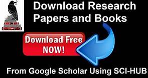 How to DOWNLOAD research papers and books for FREE from google scholar! (1 minute solution)