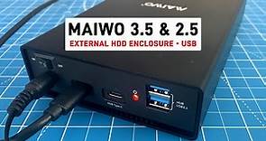 MAIWO External 3.5" & 2.5" SATA HDD/SSD enclosure