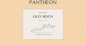 Lilly Reich Biography - German designer (1885–1947)