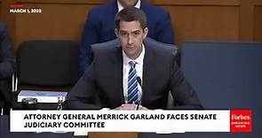 'You Specifically Said That!': Tom Cotton Relentlessly Hammers Attorney General Merrick Garland