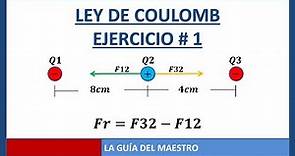 Electrostatica ley de coulomb 3 cargas