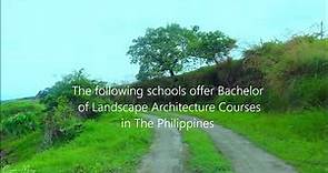 Bachelor of Landscape Architecture: Philippine Career Study